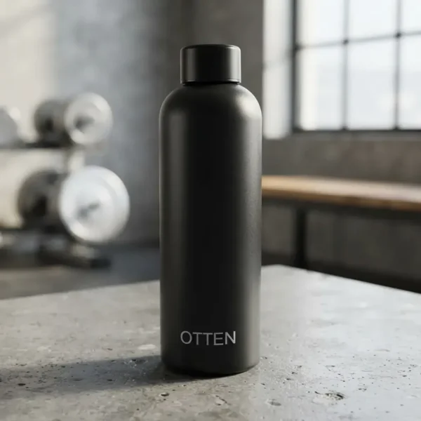 01247OTT0011-4 BOTELLA TERMICA DEPORTIVA - AC. INOX 550 ML - NEGRO