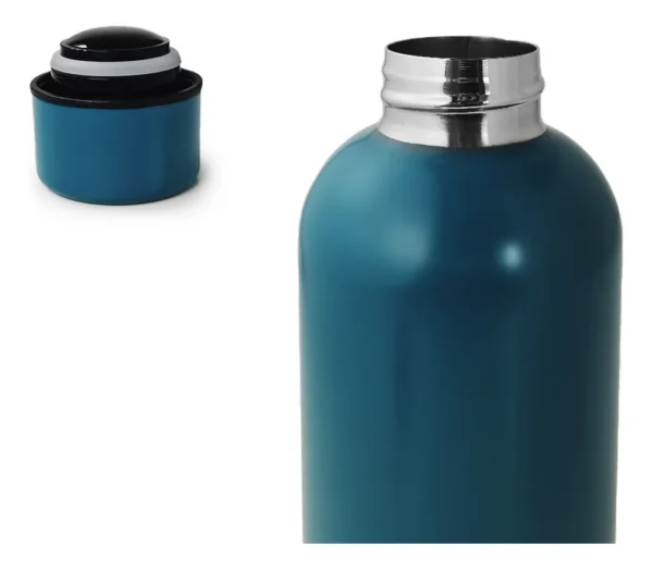01247OTT0013-1 BOTELLA TERMICA DEPORTIVA - AC. INOX 550 ML - AZUL PETROLEO