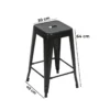 BANQUETA ALTA DE HIERRO TIPO INDUSTRIAL 75 CM
