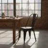 SILLA HIERRO TIPO INDUSTRIAL C/RESPALDO