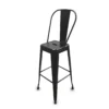 BANQUETA SILLA HIERRO CON RESPALDO 76 CM