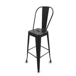 BANQUETA SILLA HIERRO CON RESPALDO 76 CM
