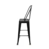 BANQUETA SILLA HIERRO CON RESPALDO 76 CM