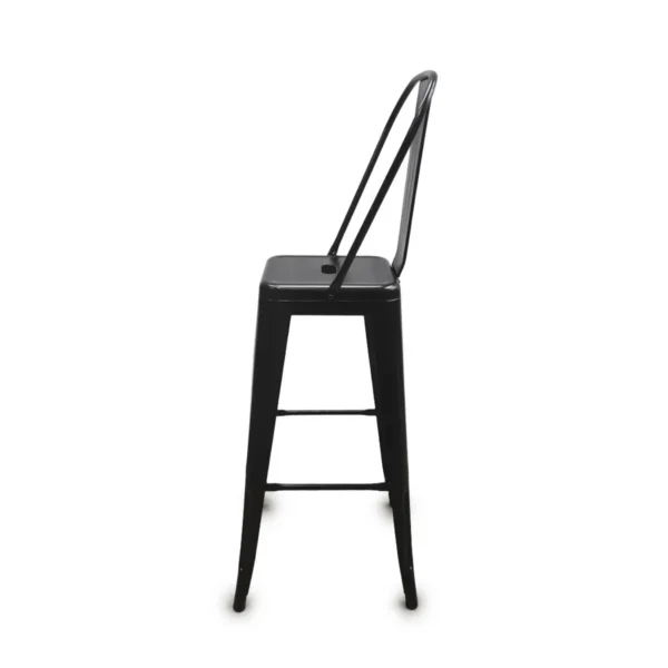 BANQUETA SILLA HIERRO CON RESPALDO 76 CM
