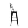 BANQUETA SILLA HIERRO CON RESPALDO 76 CM