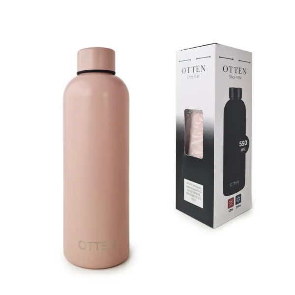 BOTELLA_VK007_BEIGE_2 BOTELLA TERMICA DEPORTIVA - AC. INOX 550 ML - BEIGE