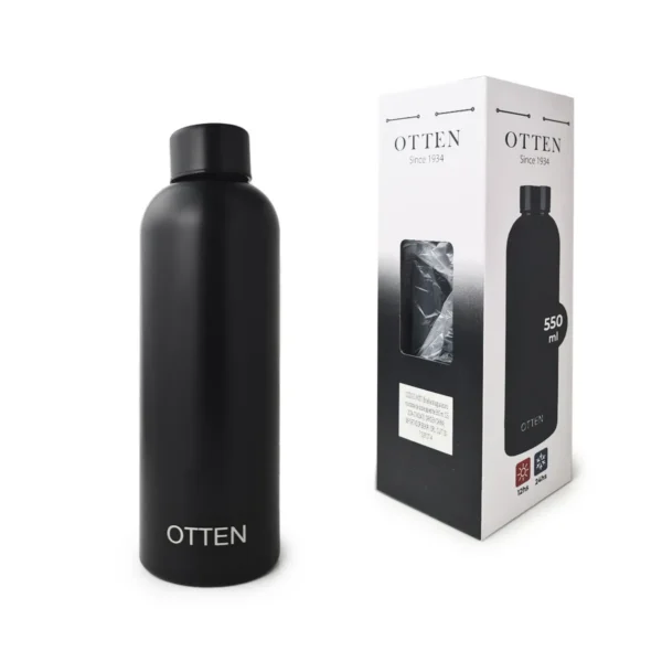 BOTELLA_VK007_NEGRO_2 BOTELLA TERMICA DEPORTIVA - AC. INOX 550 ML - NEGRO