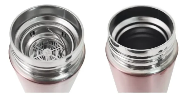 Botella Térmica Acero Inteligente Temperatura Otten 500 ML - Rosa Metalizado