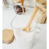 FRASCO HERMETICO CUADRADO CON TAPA CUCHARA BAMBU 1.35 LTS