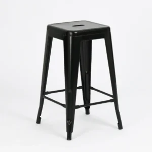 BANQUETA ALTA DE HIERRO TIPO INDUSTRIAL 77 CM