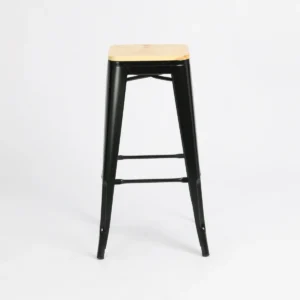 BANQUETA ALTA DE HIERRO TIPO INDUSTRIAL 76 CM
