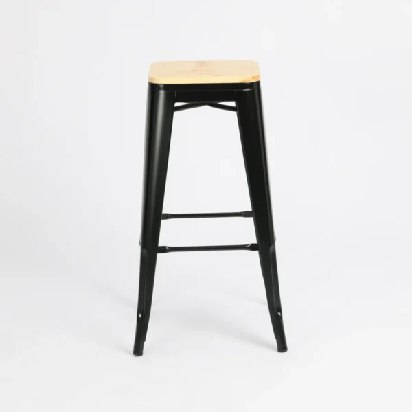 BANQUETA ALTA DE HIERRO TIPO INDUSTRIAL 76 CM