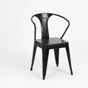SILLA HIERRO COMEDOR CON REPOSABRAZOS