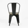 SILLA HIERRO MADERA TIPO INDUSTRIAL C/RESPALDO