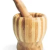 MORTERO DE BAMBU CON PISON DE 10 CM