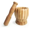MORTERO DE BAMBU CON PISON DE 10 CM