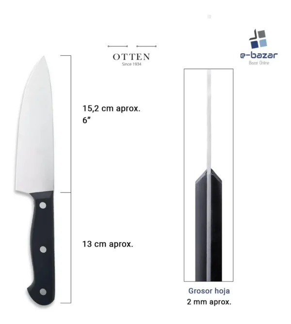 CUCHILLO OTTEN COOK CHEF  6"