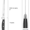 DUNIA-OTTEN CUCHILLO REBANADOR  8" FORJADO  D414-B