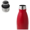 BOTELLA DE AGUA - AC. INOX 500 ML - DOBLE PARED DE ACERO - ROJO
