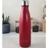 BOTELLA DE AGUA - AC. INOX 500 ML - DOBLE PARED DE ACERO - ROJO