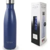 BOTELLA DE AGUA - AC. INOX 500 ML - DOBLE PARED DE ACERO - AZUL