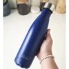 BOTELLA DE AGUA - AC. INOX 500 ML - DOBLE PARED DE ACERO - AZUL