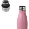 BOTELLA DE AGUA - AC. INOX 500 ML - DOBLE PARED DE ACERO - ROSA