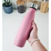 BOTELLA DE AGUA - AC. INOX 500 ML - DOBLE PARED DE ACERO - ROSA