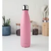 BOTELLA DE AGUA - AC. INOX 500 ML - DOBLE PARED DE ACERO - ROSA