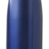 BOTELLA DE AGUA - AC. INOX 500 ML - DOBLE PARED DE ACERO - AZUL METALIZADO