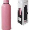 BOTELLA DE AGUA - AC. INOX 550 ML - DOBLE PARED DE ACERO - ROSA