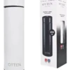 BOTELLA DE AGUA - AC INOX 500 ML - DOBLE PARED DE ACERO. TAPA CON SENSOR INTELIGENETE DE TEMPERATURA - BLANCO