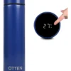 BOTELLA DE AGUA - AC INOX 500 ML - DOBLE PARED DE ACERO. TAPA CON SENSOR INTELIGENETE DE TEMPERATURA - AZUL