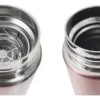BOTELLA DE AGUA - AC INOX 500 ML - DOBLE PARED DE ACERO. TAPA CON SENSOR INTELIGENETE DE TEMPERATURA - ROSA METALIZADO