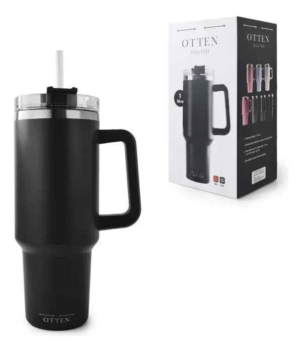 VASO TERMICO 1.000 ML NEGRO