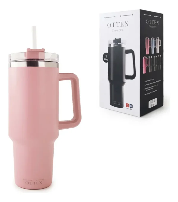 VASO TERMICO 1.200 ML ROSA VIEJO