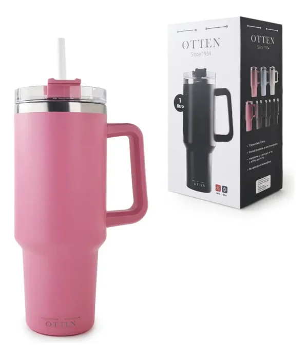 VASO TERMICO 1.200 ML ROSA