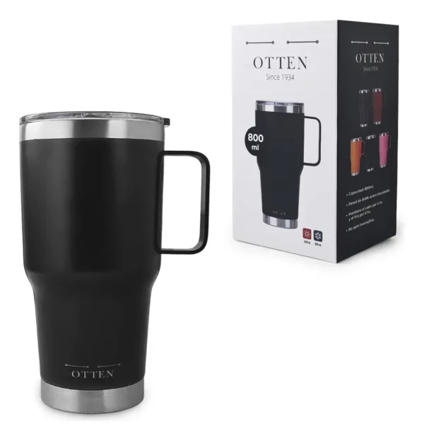 VASO TERMICO 800 ML NEGRO