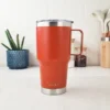 VASO TERMICO 800 ML NARANJA