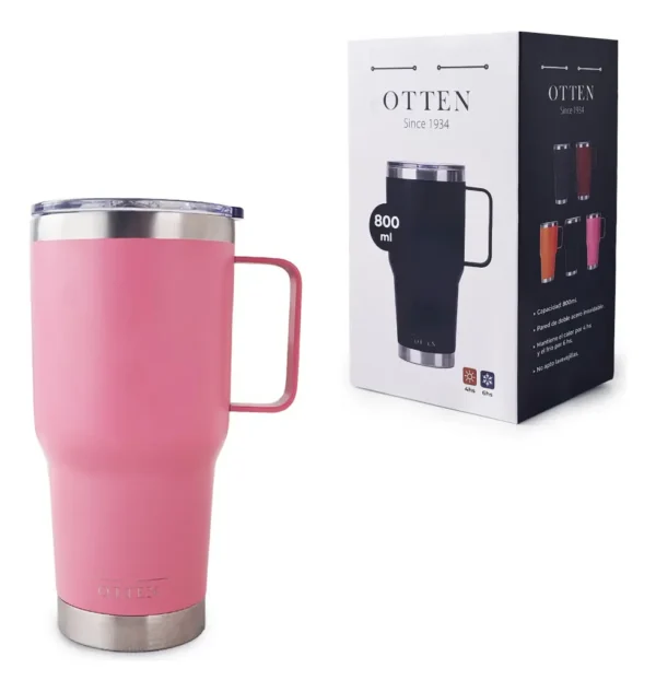 VASO TERMICO 800 ML ROSA