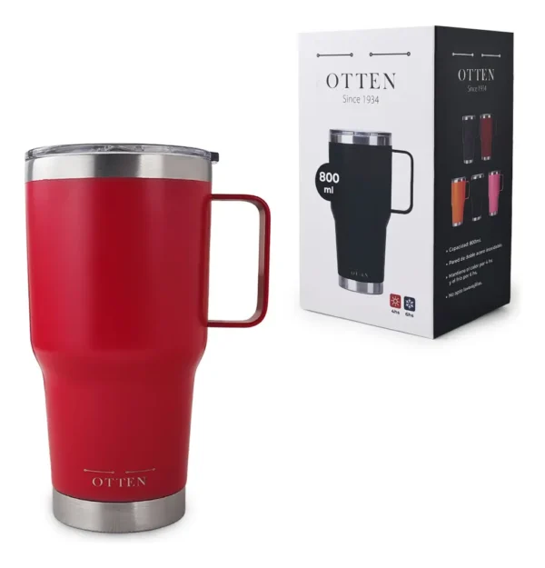 VASO TERMICO 800 ML ROJO