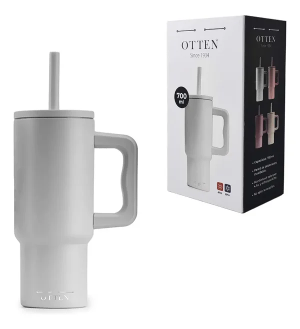 VASO TERMICO C/SOBETE 700 ML BLANCO