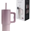VASO TERMICO C/SOBETE 700 ML ROSA CLARO