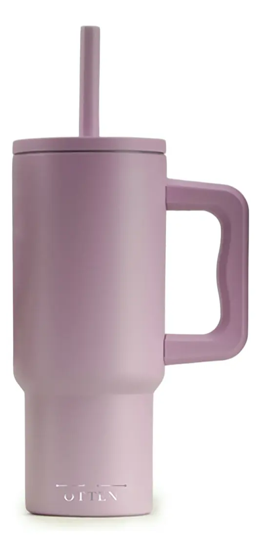 VASO TERMICO C/SOBETE 700 ML ROSA CLARO