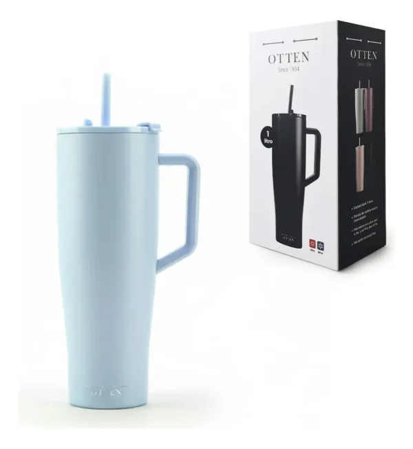 VASO TERMICO 1.000 LITRO CELESTE