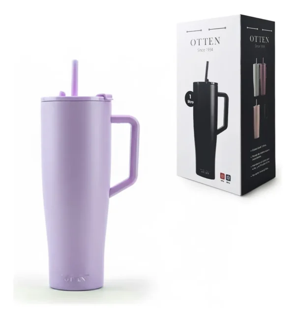 VASO TERMICO 1.000 LITRO ROSA