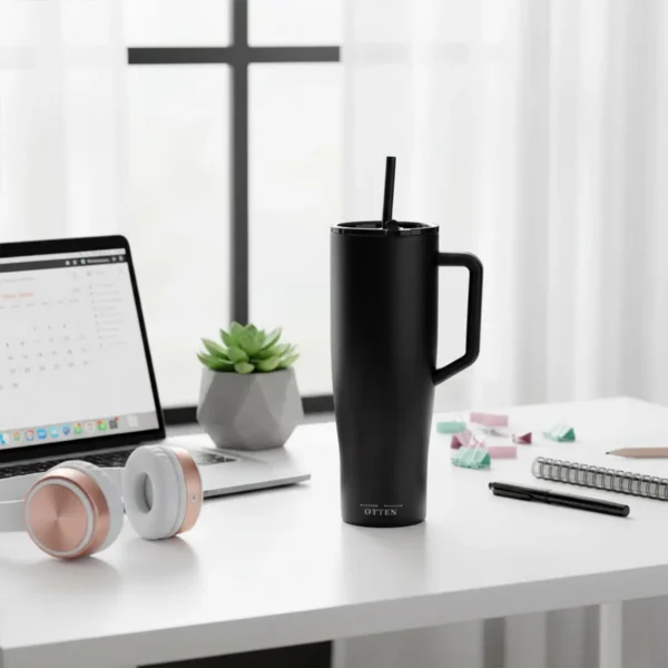 VASO TERMICO 1.000 ML NEGRO