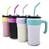 01247OTT0055-4 VASO TERMICO C/SORBETE ROSA/AMARILLO 860ML