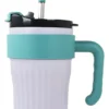 VASO TERMICO C/SORBETE LILA/TURQUESA 860ML-