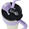 VASO TERMICO C/SORBETE BLANCO/LILA 860ML-